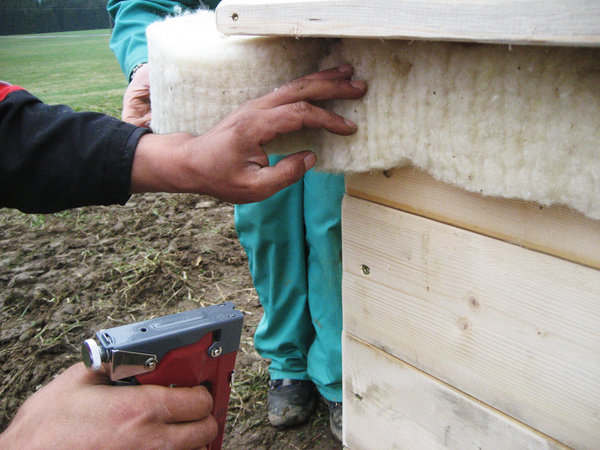 Schneckenbremse aus Schafwolle, 10 x 4 cm, 5 lfm